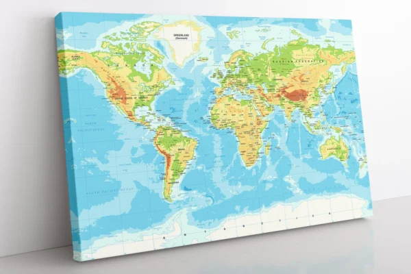 Framed World Map